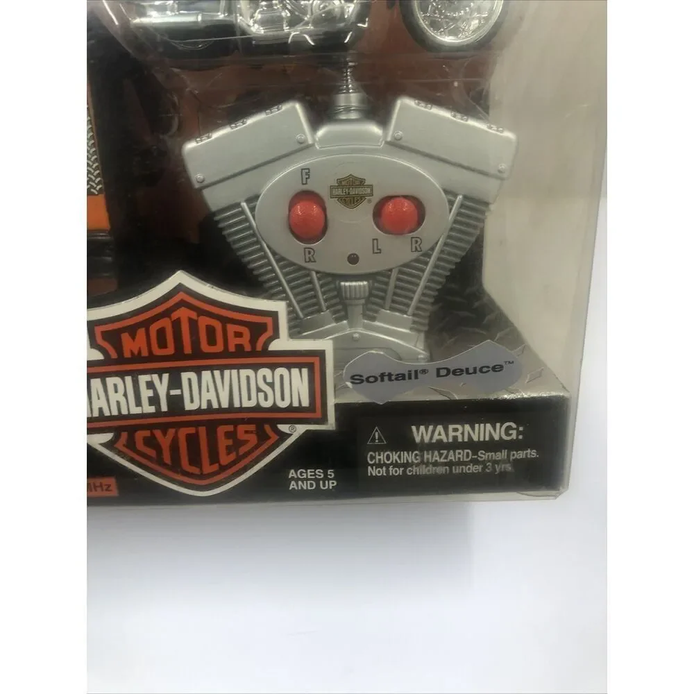 2003 Planet Toys Harley Davidson Radio Control Softail Deuce 27 MHz. Vtg. Read